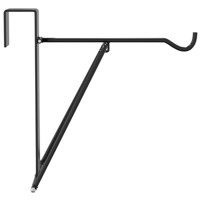 Foldable Saddle Rack Portable Black Steel
