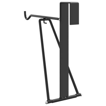 Foldable Saddle Rack Portable Black Steel