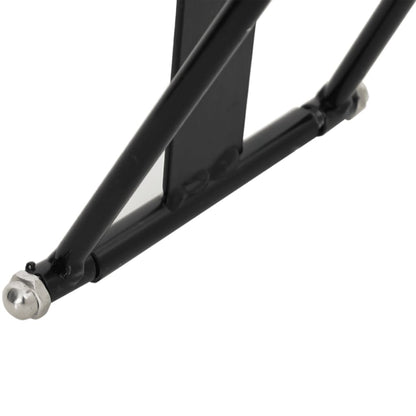 Foldable Saddle Rack Portable Black Steel