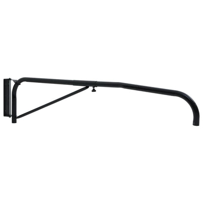 Hose Boom Wall Mounted Black Steel