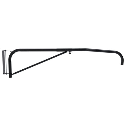 Hose Boom Wall Mounted Black Steel