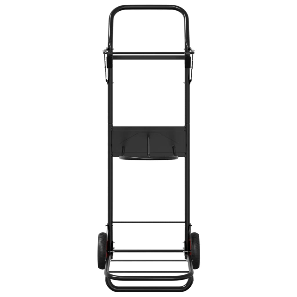 Saddle Trolley Foldable Black Steel