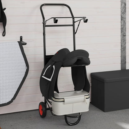 Saddle Trolley Foldable Black Steel
