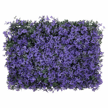  vidaXL Artificial Leaf Fence 24 pcs Purple 40x60 cm