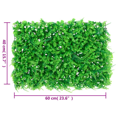  vidaXL Artificial Fern Leaf Fence 6 pcs Green 40x60 cm