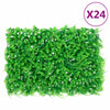 Artificial Fern Leaf Fence 24 pcs Green 15.7"x23.6"