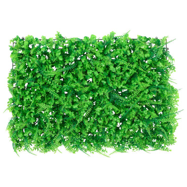  vidaXL Artificial Fern Leaf Fence 24 pcs Green 40x60 cm