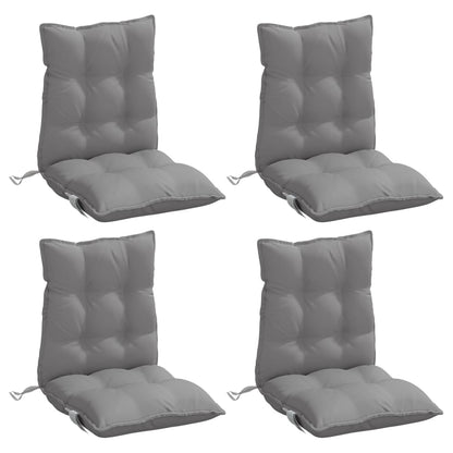Outdoor Cushion 4 pcs Grey 39.37 x 19.69 x 2.76 in
