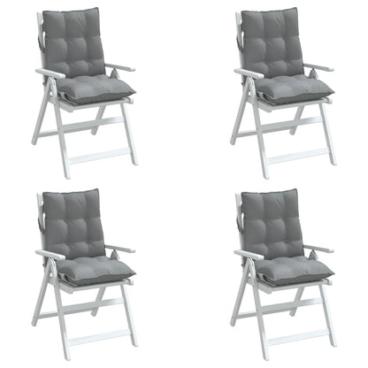 Outdoor Cushion 4 pcs Grey 39.37 x 19.69 x 2.76 in