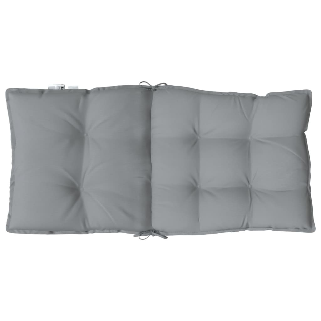 Outdoor Cushion 4 pcs Grey 39.37 x 19.69 x 2.76 in