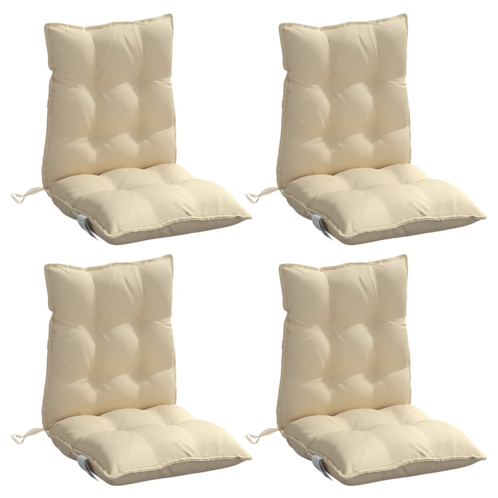 Outdoor Cushion 4 pcs Beige 39.37 x 19.69 x 2.76 in