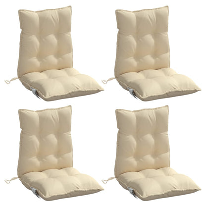 Outdoor Cushion 4 pcs Beige 39.37 x 19.69 x 2.76 in