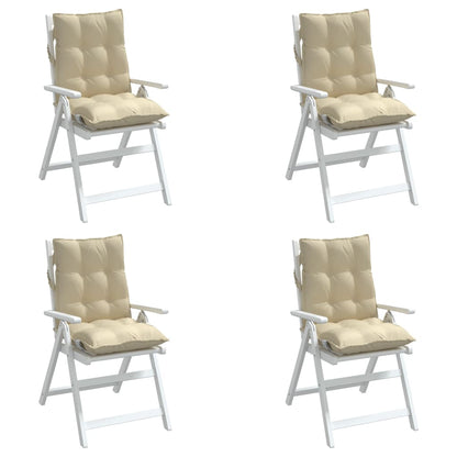 Outdoor Cushion 4 pcs Beige 39.37 x 19.69 x 2.76 in