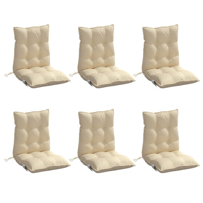 Outdoor Cushion 6 pcs Beige 39.37 x 19.69 x 2.76 in