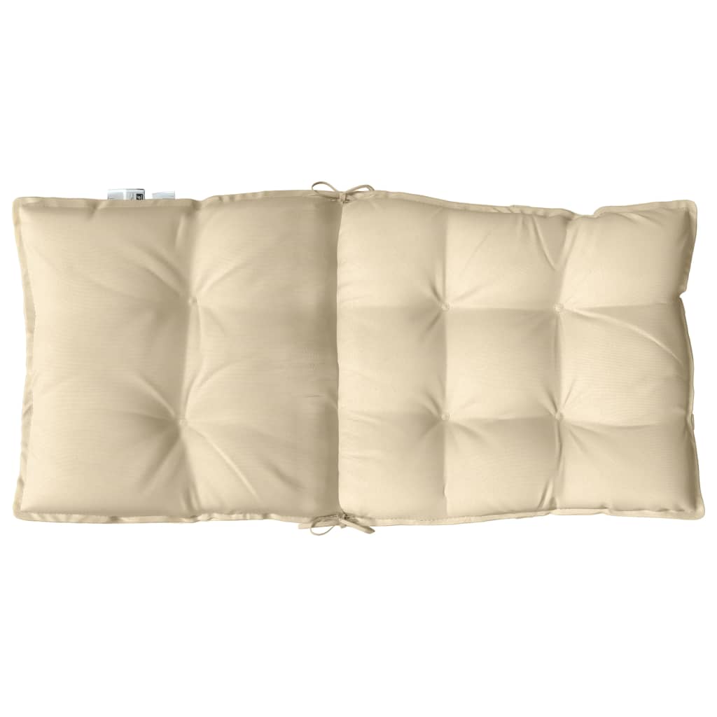 Outdoor Cushion 6 pcs Beige 39.37 x 19.69 x 2.76 in