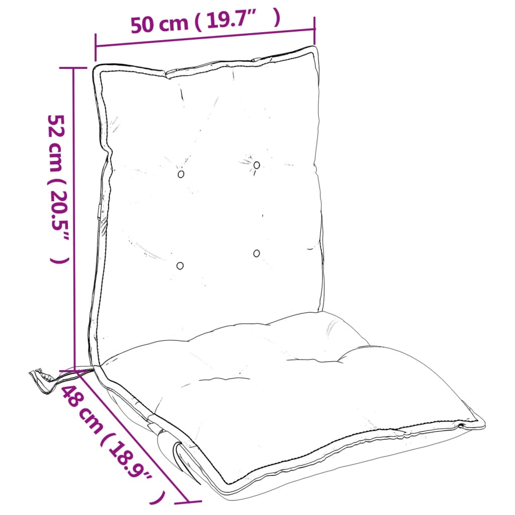 Outdoor Cushion 4 pcs Blue 39.37 x 19.69 x 2.76 in