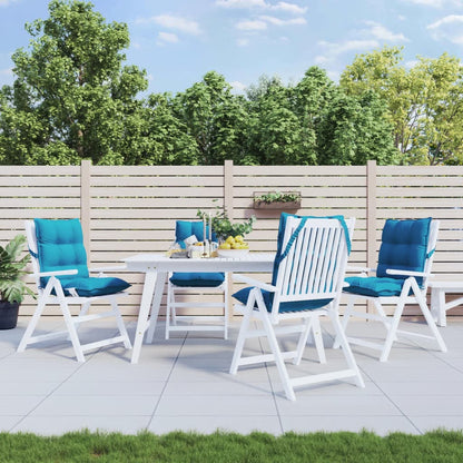 Outdoor Cushion 4 pcs Blue 39.37 x 19.69 x 2.76 in