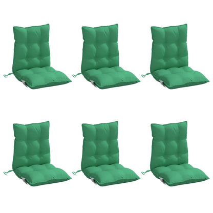 Outdoor Cushion 6 pcs Green 39.37 x 19.69 x 2.76 in
