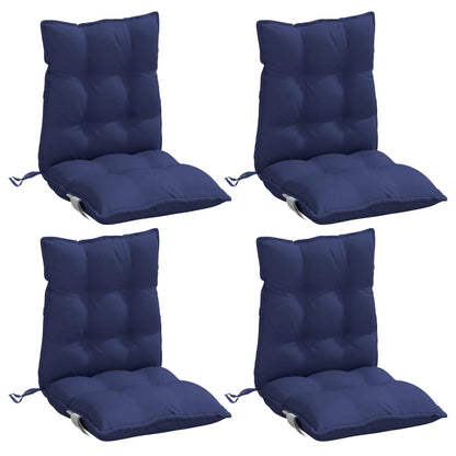 Outdoor Cushion 4 pcs Navy Blue 39.37 x 19.69 x 2.76 in