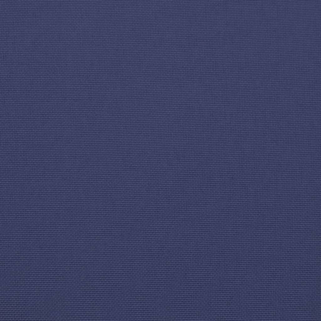 Lowback Chair Cushions 6 pcs Navy Blue Fabric