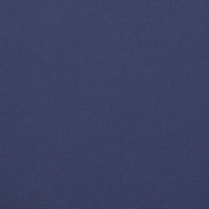 Lowback Chair Cushions 6 pcs Navy Blue Fabric