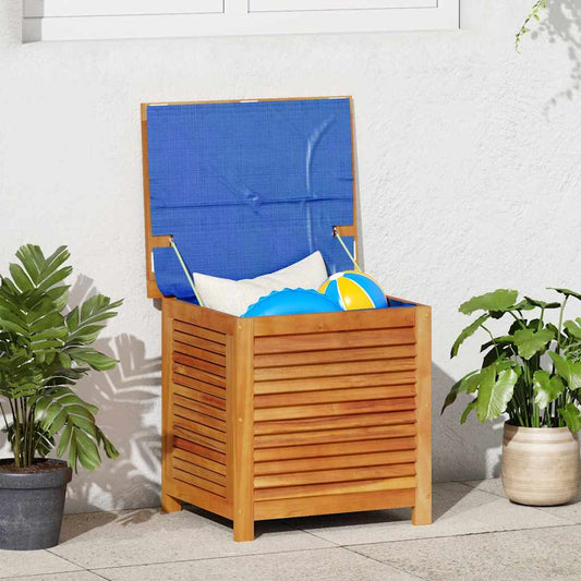 Garden Storage Box with Louver 60x50x56 cm Solid Wood Acacia