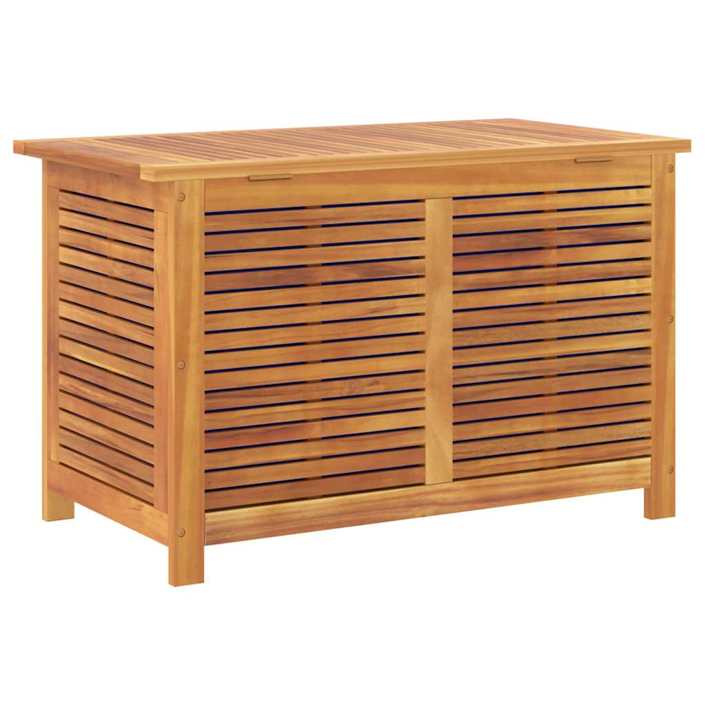 Garden Storage Box Natural Wood Solid Acacia Wood