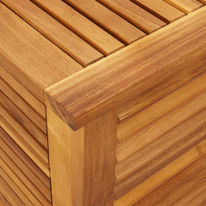 Garden Storage Box Natural Wood Solid Acacia Wood