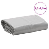 Tarpaulin Grey 1.5x2.5 m 650 g/m²