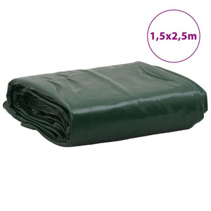 Tarpaulin Green 1.5x2.5 m 650 g/m²