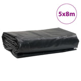 Tarpaulin Black 5x8 m 600 g/m²