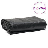 Tarpaulin Anthracite 1.5x2 m 600 g/m²