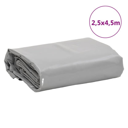 Tarpaulin Grey 2.5x4.5 m 650 g/m²