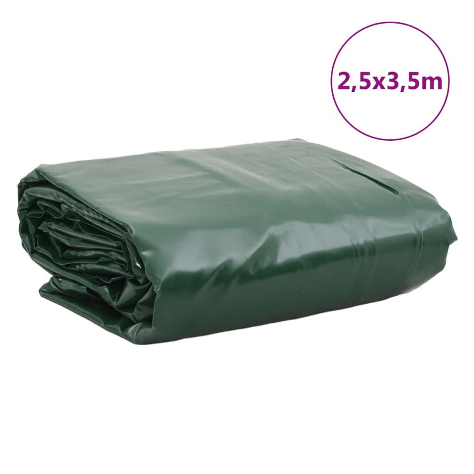 Tarpaulin Green 2.5x3.5 m 600 g/m²