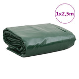 Tarpaulin Green 1x2.5 m 600 g/m²