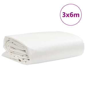 Tarpaulin White 3x6 m 650 g/m²