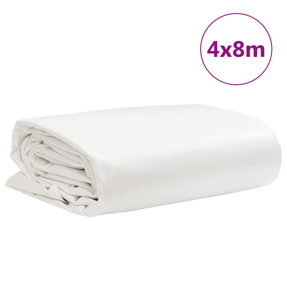 Tarpaulin White 4x8 m 650 g/m²