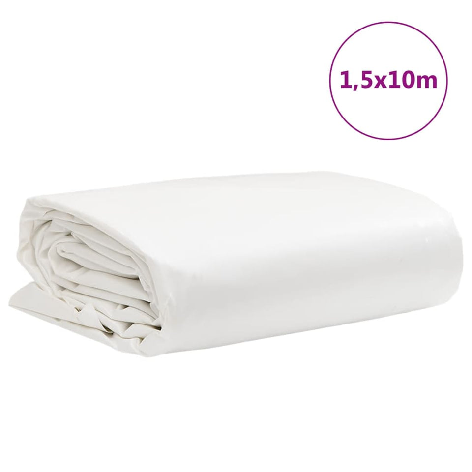 Tarpaulin White 1.5x10 m 650 g/m²