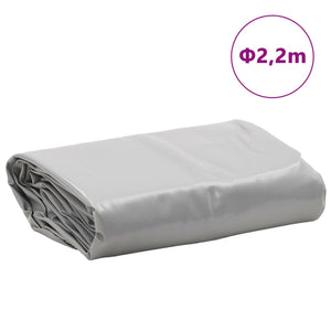 Tarpaulin Grey Ø 2.2 m 650 g/m²