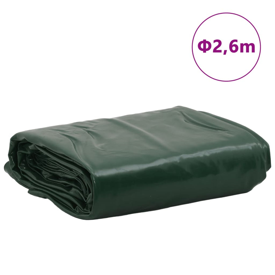 Tarpaulin Green Ø 2.6 m 600 /m²