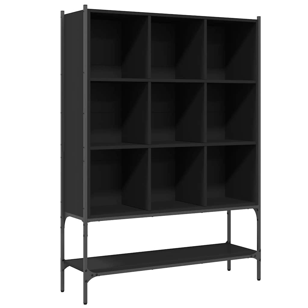 Bookcase | Black | Engineered wood, steel | Medium | Bookcase