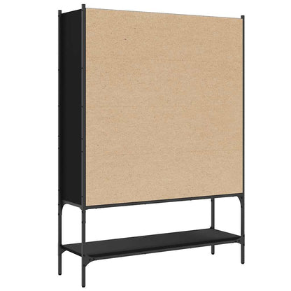 Bookcase | Black | Engineered wood, steel | Medium | Bookcase