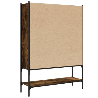 Bookcase Smoked Oak 102x30x141.5 cm Engineered Wood