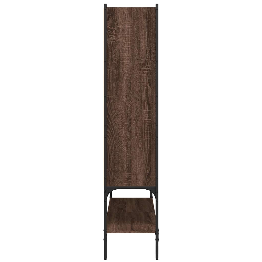 Bookcase Brown Oak 102x30x141.5 cm Engineered Wood