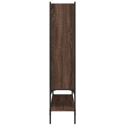 Bookcase Brown Oak 102x30x141.5 cm Engineered Wood