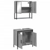 2 Piece Bathroom Furniture Set Grey Sonoma Engineered Wood
