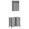 2 Piece Bathroom Furniture Set Grey Sonoma Engineered Wood