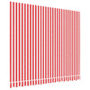 Replacement Fabric for Awning Red and White Stripe 3x2.5 m