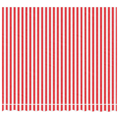 Awning Replacement Fabric Red and White 3x2.5 m Polyester