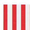 Replacement Fabric for Awning Red and White Stripe 3x2.5 m